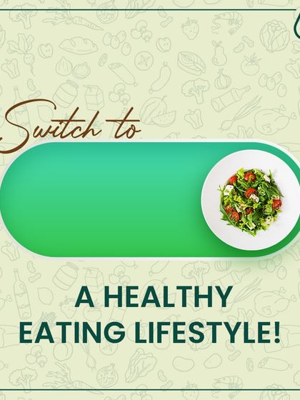 Ready to switch to a healthy eating lifestyle? We make it easy. This graphic is a simple call to action to begin your journey with us.