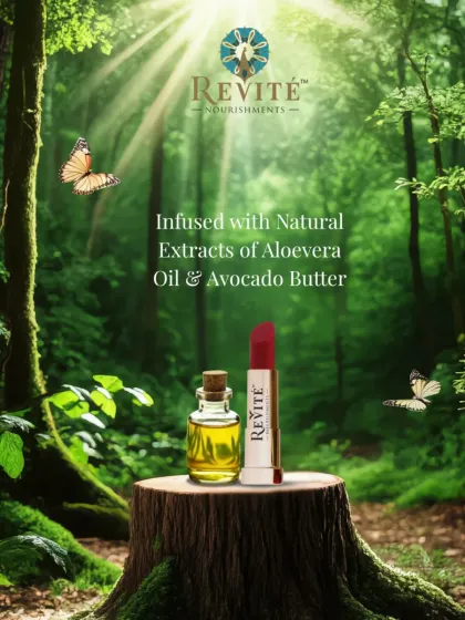 Your lipstick shouldn't cost the earth, literally or figuratively. My tints are infused with natural extracts of aloe vera oil and avocado butter, all ethically and sustainably sourced because beauty should never come at the planet's expense.