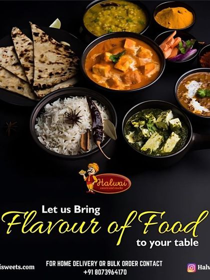 Let us bring the flavor of authentic Indian food to your table. This spread of paneer butter masala, palak paneer, dal, and rice showcases the rich and diverse meals we cater.