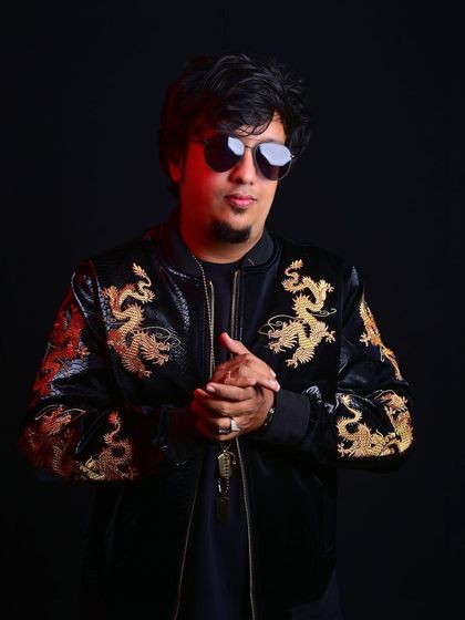 A similar pose showing the detail of the jacket. My brand is about strength and growth through continuous effort.