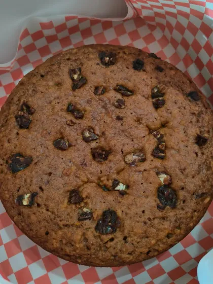 A simple, rustic carrot and dates cake, perfect as a tea-time treat.