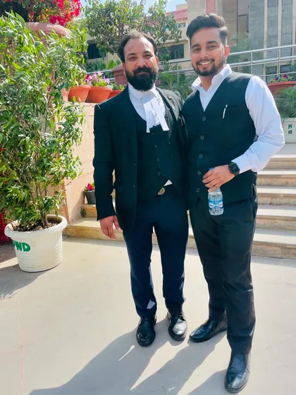 With Adv. Arjun Singh Rohatki sir at Karkardooma Court. I am always grateful for the opportunity to learn from such respected personalities in the legal field.