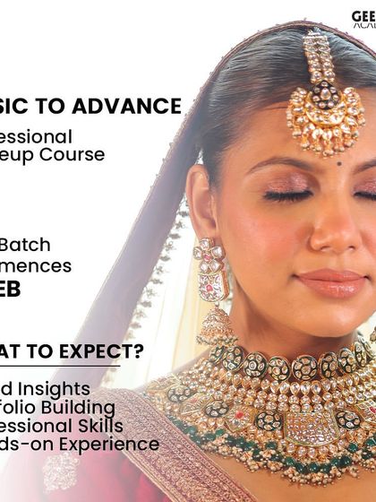 Unleash your creativity with our 'Basic to Advance' Professional Makeup Course. Learn about trend insights, build a portfolio, and gain the professional skills you need to succeed.