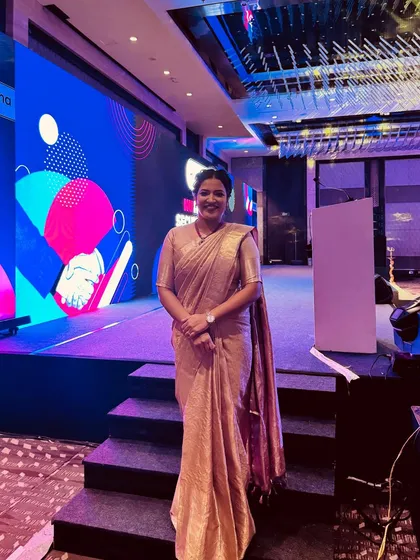 On the stage for the Bharti AXA and Nuvama partnership event. The dynamic stage setup reflected the forward-looking nature of this collaboration.