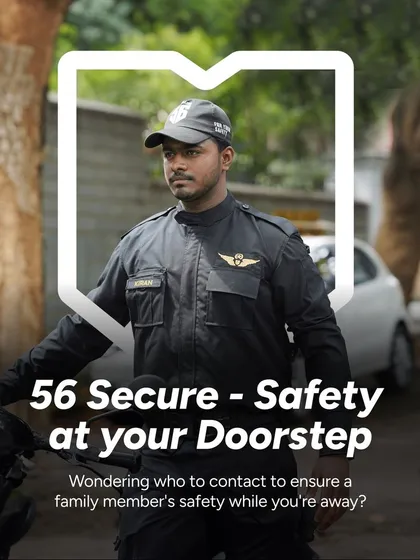 Safety at your doorstep. This image captures a moment when a concerned user requested a safety check for their father while they were away. Our agent promptly conducted a thorough inspection, providing peace of mind.