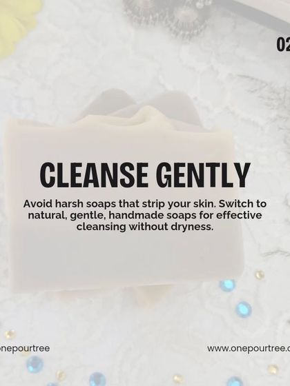 A winter skincare tip for men: Cleanse gently. Avoid harsh commercial soaps and switch to a natural, handmade bar to prevent dryness.