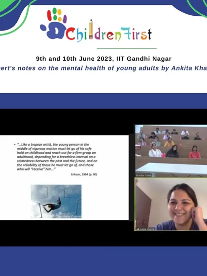 Through our Communities That Care program, we collaborate with institutions like IIT Gandhi Nagar. Here, Ankita Khanna presents expert notes on the mental health of young adults, extending our reach to support youth nationwide.