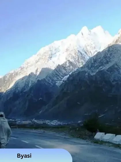 A glimpse of the majestic Himalayan views you'll see on our road trips near Rishikesh. Traveling by road allows you to witness the incredible scale and beauty of the mountains up close.