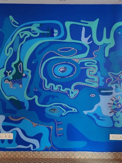 The full studio mural, where we create all our magic and mayhem.