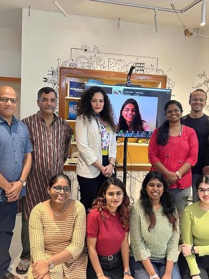 A group photo with the dynamic team at Unbox Experience after our session. It was a pleasure working with such an engaged group to refine their understanding of professional dressing and its impact.