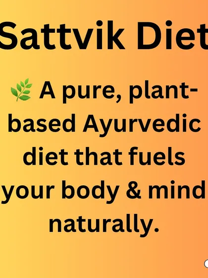 What is a Sattvic diet? It's a diet that emphasizes pure, light, and easy-to-digest foods that promote calmness and positivity.