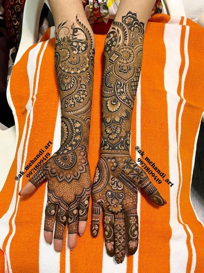 Abhishek Kumar - Bridal Mehndi Full Bridal Mehndi (Hands & Arms) photo 36