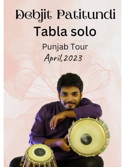An announcement for my Punjab Tour in April 2023, where I presented a series of tabla solo concerts.