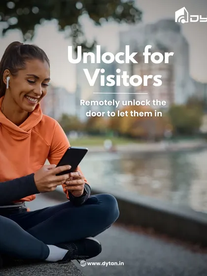 You don't have to be home to be a great host. This is me letting a friend in while I'm out for a run. Remote unlocking means you can grant access to visitors, delivery personnel, or family from anywhere.