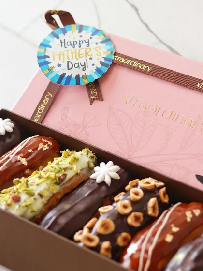 For the dad who deserves the best, our chocolate éclairs are the perfect treat. This box of seven assorted eclairs is a guaranteed hit.