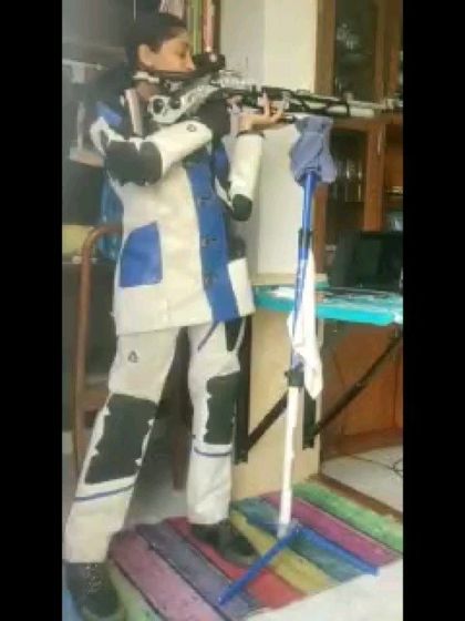 Our 14-year-old athlete Homanshika Reddy demonstrates her training setup at home, proving that with the right guidance, dedication knows no boundaries.