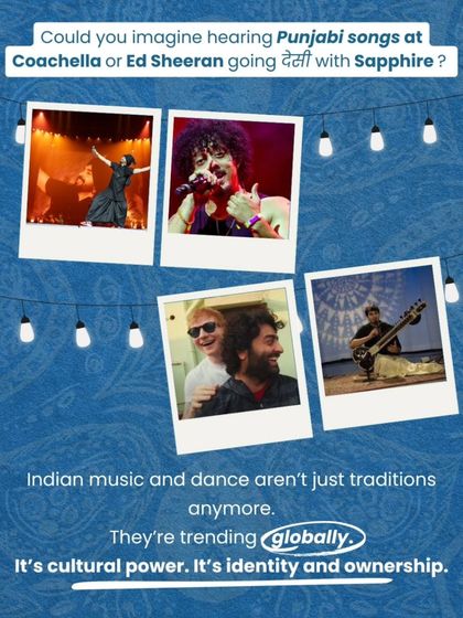 From Punjabi songs at Coachella to Ed Sheeran's collaborations, Indian music is trending globally. It's about cultural power, identity, and ownership.