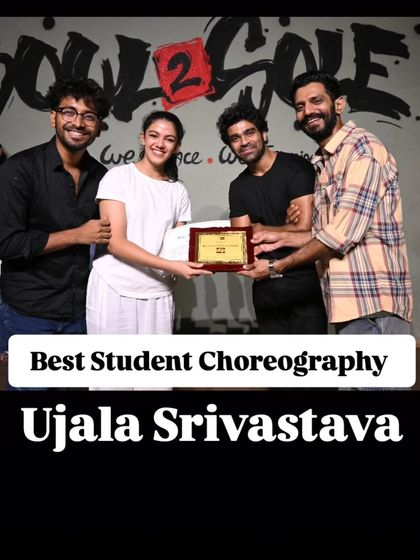 We celebrate our students' creativity. Congratulations to Ujala Srivastava for winning Best Student Choreography at our DIP showcase.