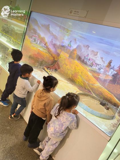 Our First Steps program visited the New Delhi Rail Museum. The children were captivated by the miniature train sets, explored vintage engines, and enjoyed a picnic together, turning a fun day out into a rich learning experience about transportation and history.