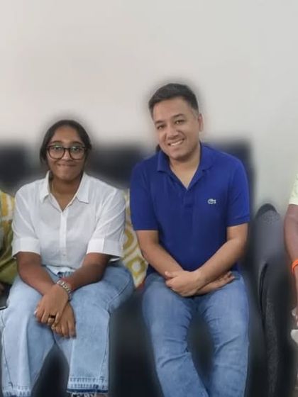 Feeling grateful to have a brilliant student like Srilekha, who visited with her supportive parents. It's an honor to be a part of her journey.