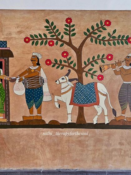 Nidhi - Custom Wall Murals Cheriyal Folk Art: Stories on Your Walls photo 4