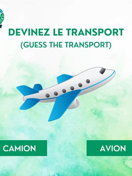 Let's play 'Guess the Transport' in French. Is this a 'camion' or an 'avion'? Choose the correct option.