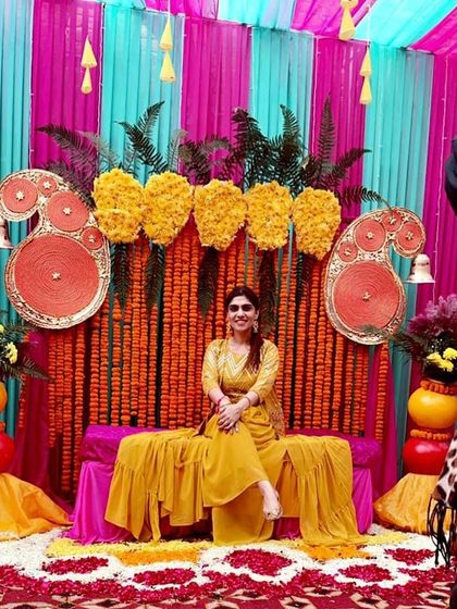Party Solutions Rekha - Wedding Decor Vibrant Haldi & Mehendi Ceremonies photo 27