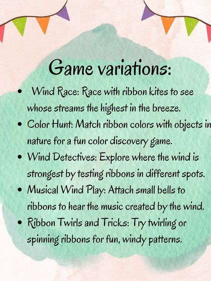 Add a breeze of joy to your day by crafting ribbon kites. This activity is a wonderful way for children to learn about the concept of wind through their senses.