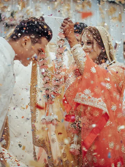 That dreamy, just-engaged feeling. This is the kind of soft, romantic glam I love to create for engagement ceremonies, ensuring you look effortlessly beautiful and full of joy in every candid shot.
