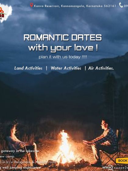 Plan a romantic date with your loved one. A quiet evening by the bonfire, under the stars, is the perfect way to connect and create a special memory.