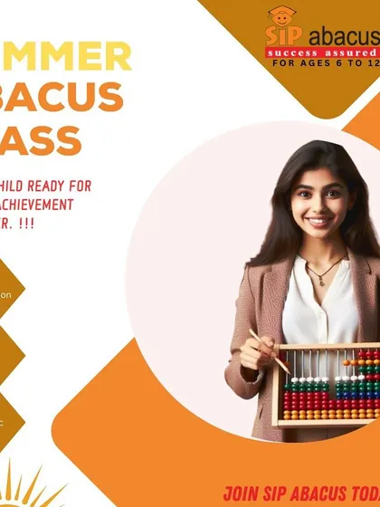 Get your child ready for academic achievement with our Summer Abacus Class. It's a great way to build sharper concentration and memory.