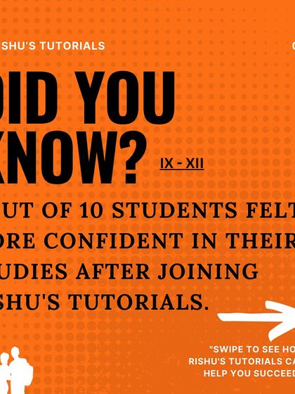 Did you know that 7 out of 10 students felt more confident after joining us? We are committed to building not just knowledge, but also the self-belief students need to excel in their studies.