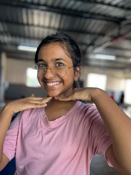 A beautiful, genuine smile from one of our students. Our goal is to create a happy, positive space where everyone feels welcome and confident.