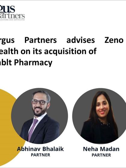 We guided Zeno Health, a health-tech pharmacy platform, on its acquisition of Tablt Pharmacy's assets on a slump sale basis. This transaction was structured to expand Zeno Health's last-mile medicine supply services into underserved markets across Eastern India.