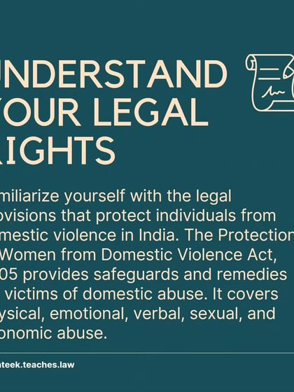 Understanding your legal rights is the first step toward protection. The Domestic Violence Act of 2005 provides specific remedies and safeguards for victims.