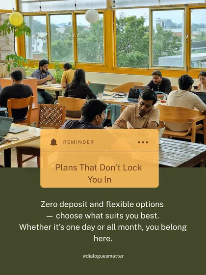 I believe in flexibility. With zero deposit and plans that don't lock you in, you can choose to work for a day or a month. You belong here, no matter how long you stay.