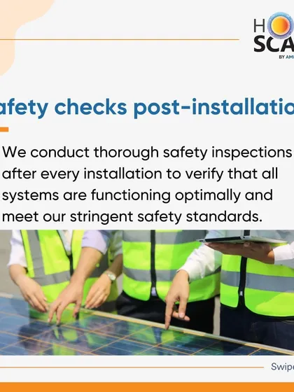 We conduct thorough safety inspections after every installation to verify that all systems are functioning optimally and meet our stringent safety standards.