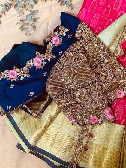 Blouse House by Mahitha Prasad - Custom Blouse Design & Embroidery Design Showcase photo 28