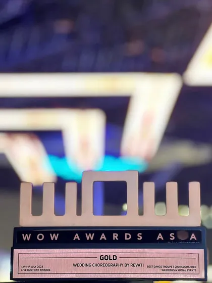 We won! So incredibly proud and grateful to have received the Gold WOW Award for Best Dance Troupe and Choreographer. This is for all the amazing families who let us be a part of their big day.