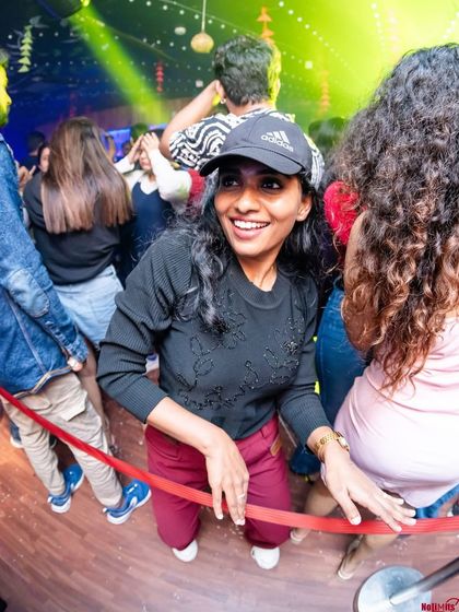 Dancing under the club lights at No Limmits. It's a full sensory experience.