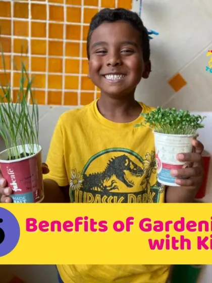 Look at that proud smile! In our Little Gardener's Patch, children learn to plant seeds and care for them as they grow. This hands-on activity teaches them about nature, patience, and the responsibility of nurturing a living thing.