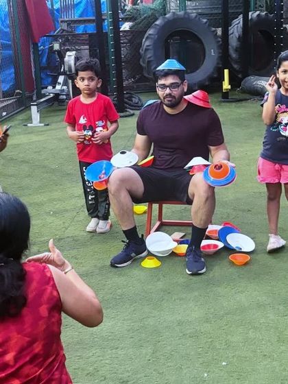 Who has the right color? I love getting down on their level to play games with them. This kind of direct interaction helps build trust and makes learning feel like we're all just playing together.