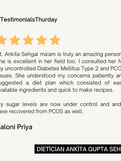 Saloni's review is a powerful example of tackling multiple issues at once. Her uncontrolled Type 2 Diabetes and PCOS are now under control with a diet plan using easily available ingredients and quick recipes.