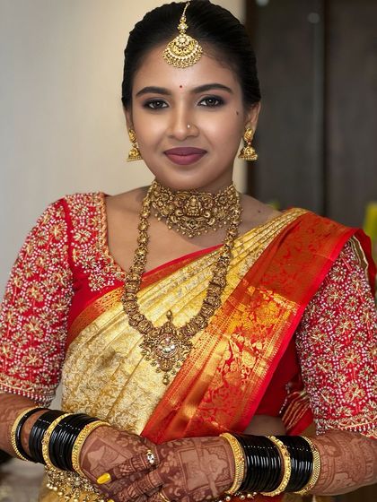 Shwetha Mahadev - Bridal Makeup Artistry Traditional South Indian Muhurtham Looks photo 43