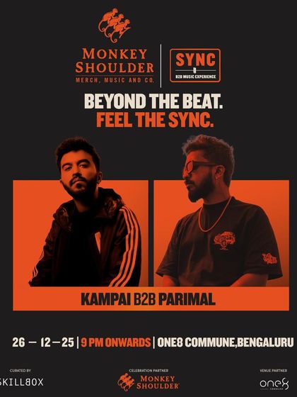 A poster for the Kampai B2B Parimal SYNC event in Bengaluru. We ensure every city gets a high-quality, well-designed promotional campaign.