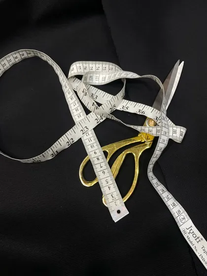 The tools of the trade. Every garment I make is precisely measured and hand-cut to ensure a truly custom fit that you can't find off the rack.