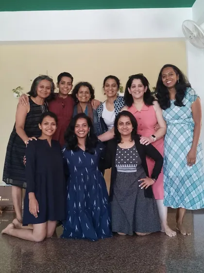 March was a month of meet ups. Here, our online students came to the studio to connect in person. It's a warm and wonderful feeling to spend time with this group of strong women.