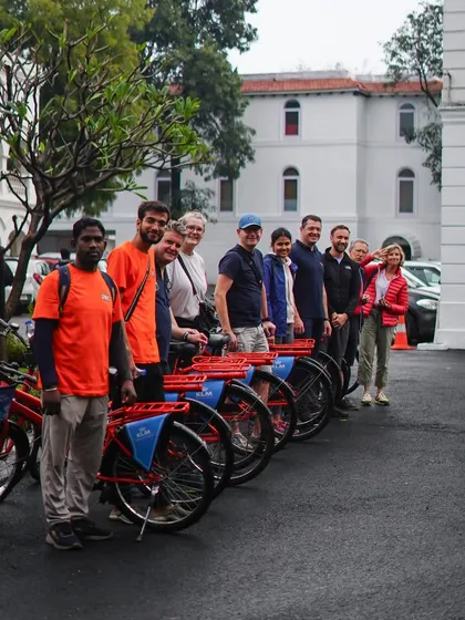 A picture-perfect moment with our happy riders and guides. This is what it's all about: exploring together and creating memories that last a lifetime.