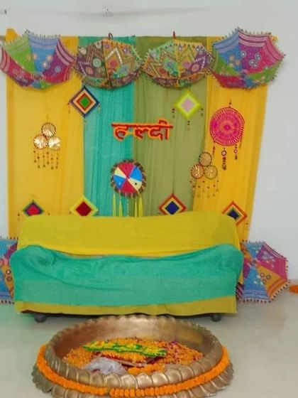 Shanaya Decorations - All-Inclusive Ceremony Packages (Haldi & Mehendi) Haldi Ceremony Backdrops photo 8