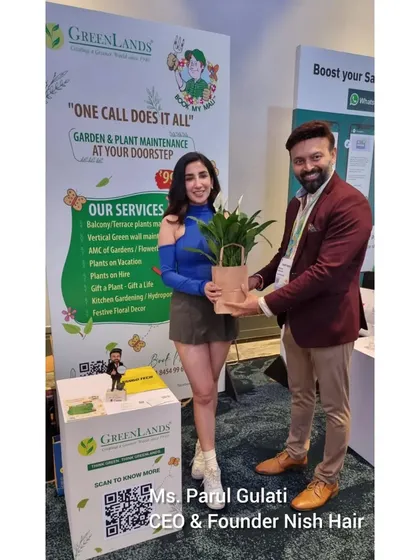 We were honored to have Ms. Parul Gulati, CEO & Founder of Nish Hair, visit our stall at the Retail Leadership Summit 2024, where we were the official green gifting partner.